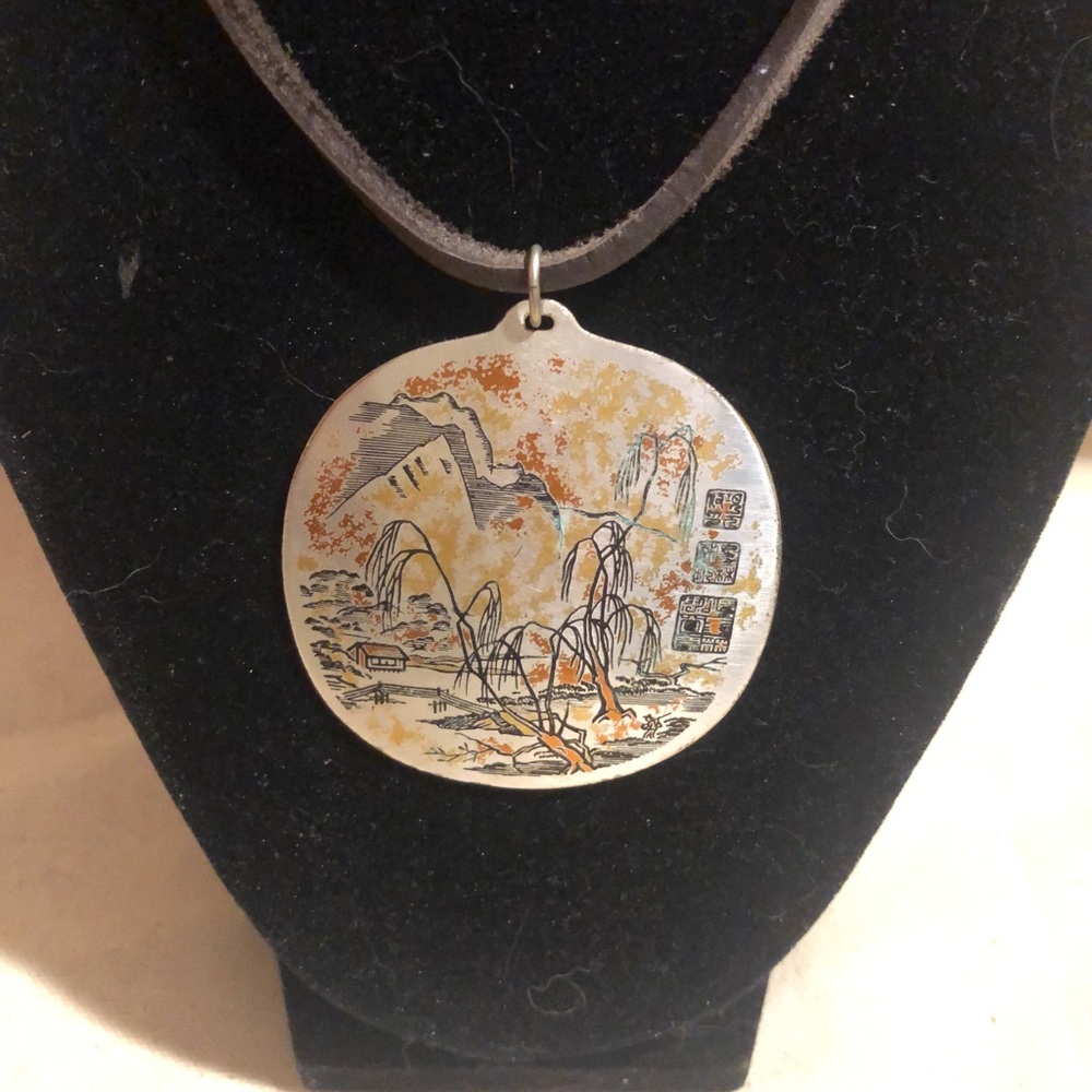 Reed & Barton Damascene Pendant